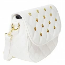 Totes & Bags Loungefly Star Wars White Gold Rebel Hardware Gold Saddle Crossbody