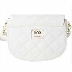 Totes & Bags Loungefly Star Wars White Gold Rebel Hardware Gold Saddle Crossbody