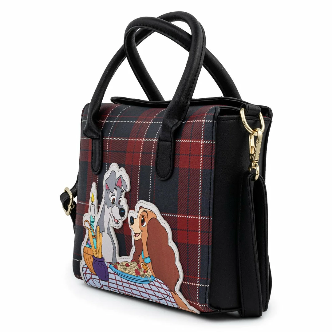 Loungefly Disney Lady And The Tramp Plaid Crossbody Bag (Exclusive) 5 Loungefly Disney Lady And The Tramp Plaid Crossbody Bag (Exclusive)