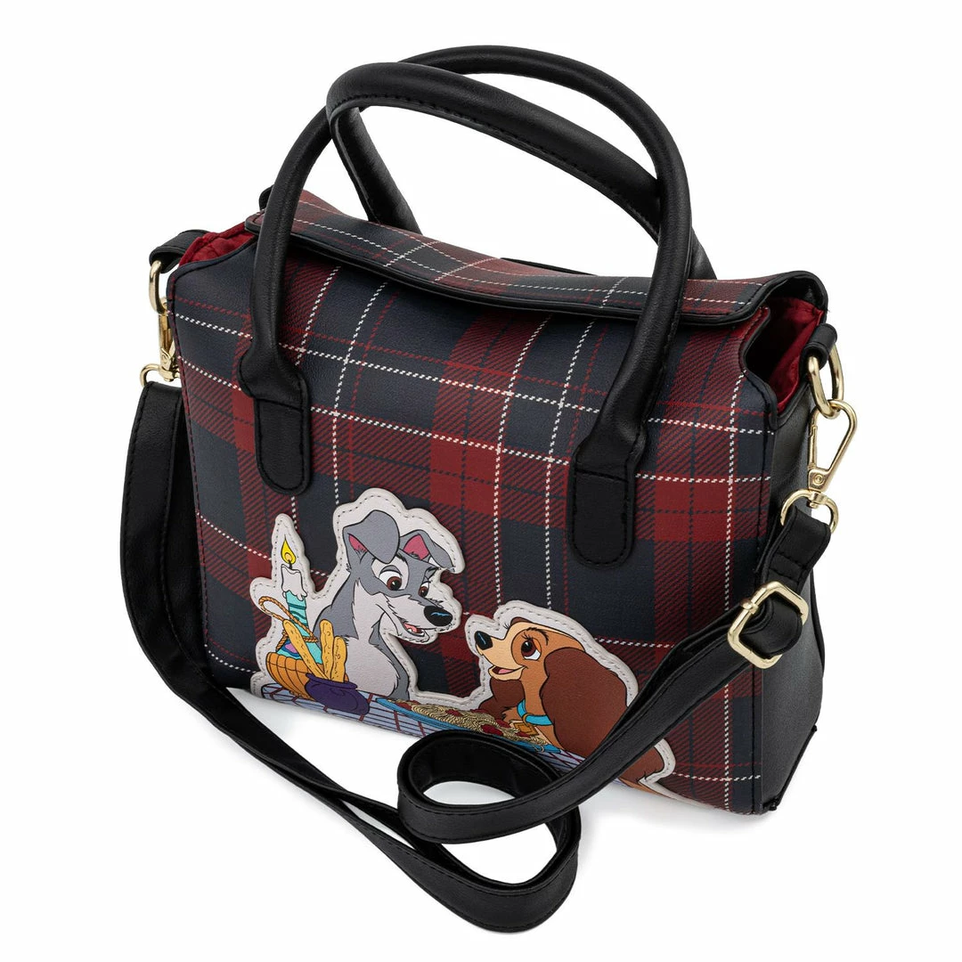 Loungefly Disney Lady And The Tramp Plaid Crossbody Bag (Exclusive) 4 Loungefly Disney Lady And The Tramp Plaid Crossbody Bag (Exclusive)