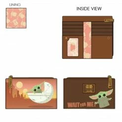 Loungefly The Mandalorian The Child Wait For Me Wallet