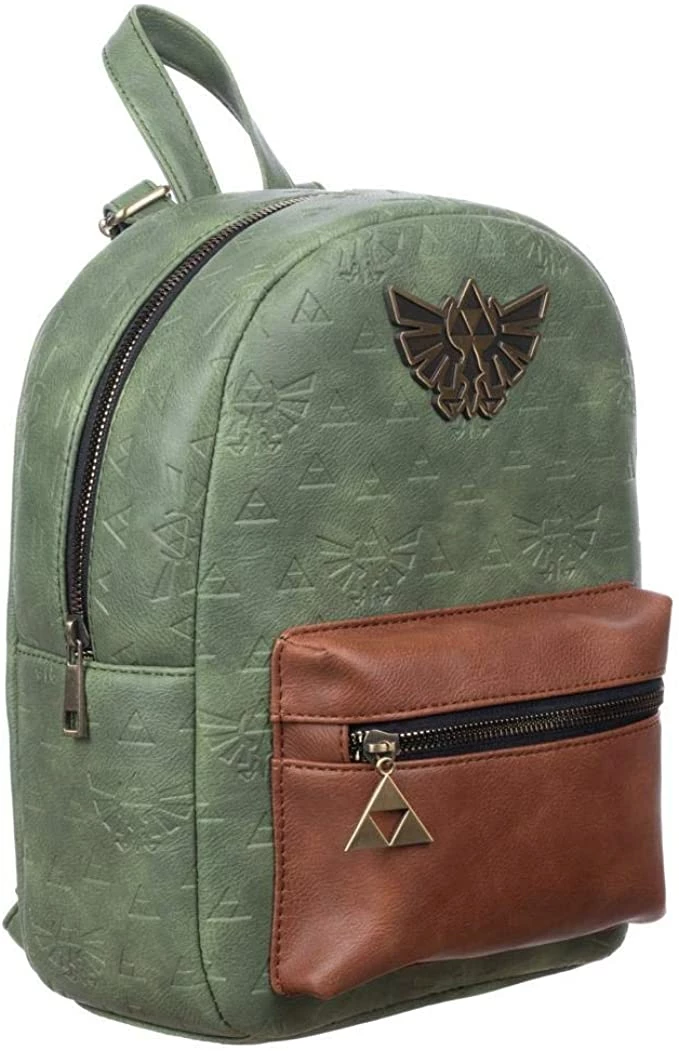 Bioworld Zelda Video Game Green And Brown Mini Backpack Backpacks 4 Bioworld Zelda Video Game Green And Brown Mini Backpack Backpacks
