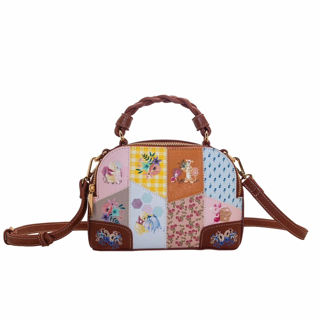 Danielle Nicole Disney's Winnie The Pooh Patchwork Satchel Crossbody 4 Danielle Nicole Disney's Winnie The Pooh Patchwork Satchel Crossbody