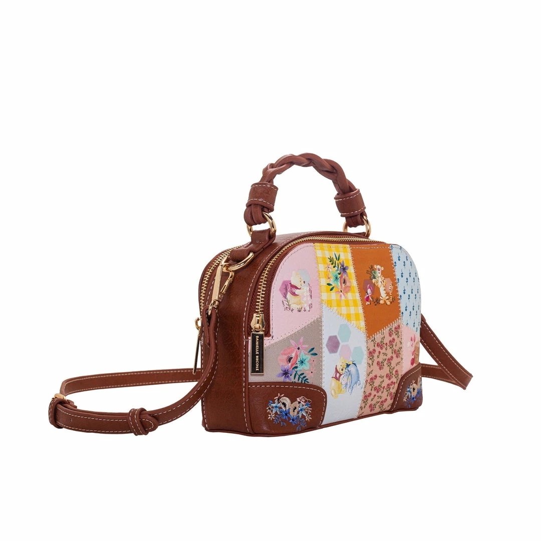 Danielle Nicole Disney's Winnie The Pooh Patchwork Satchel Crossbody 7 Danielle Nicole Disney's Winnie The Pooh Patchwork Satchel Crossbody