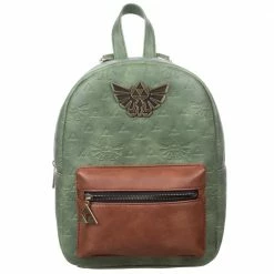 Bioworld Zelda Video Game Green And Brown Mini Backpack Backpacks