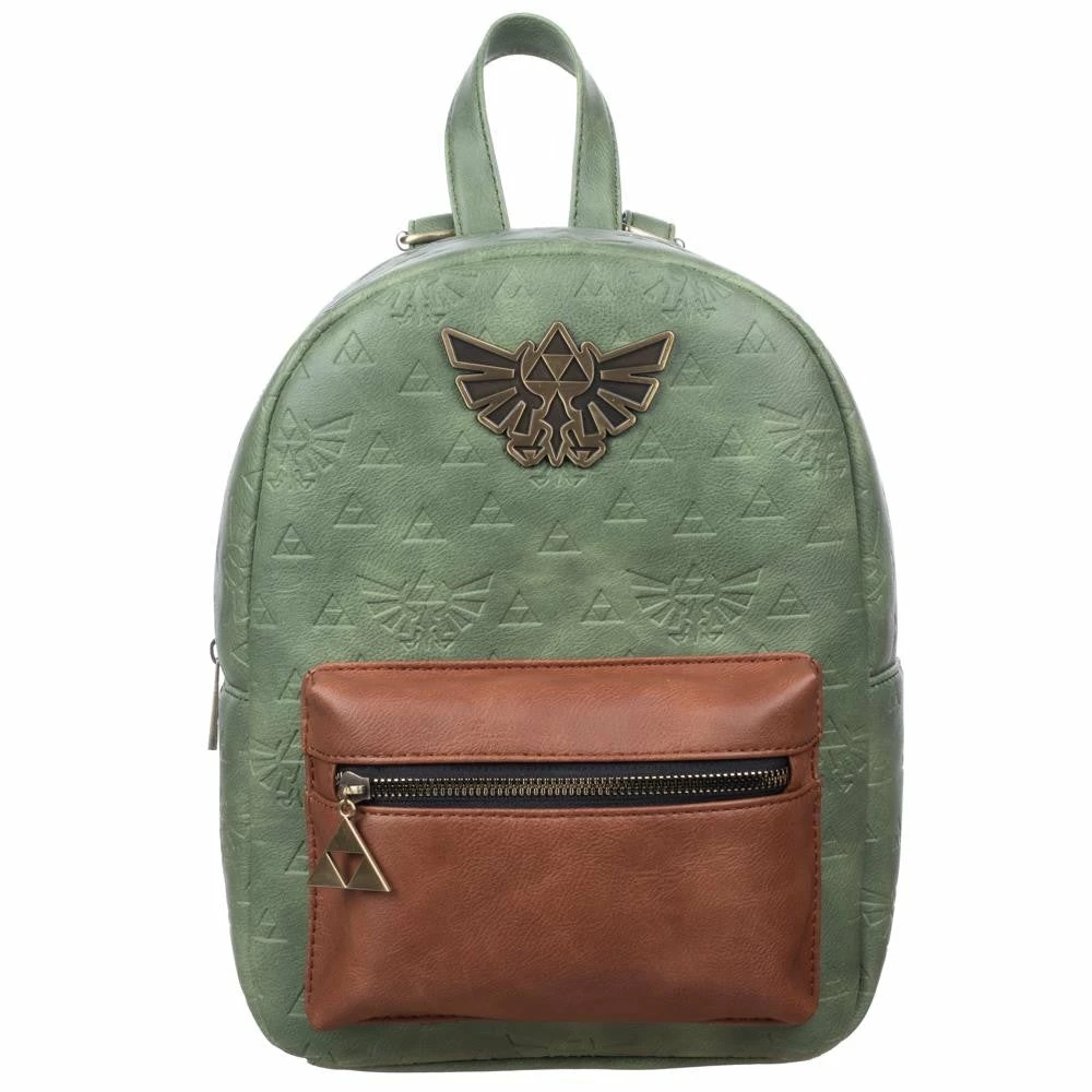 Bioworld Zelda Video Game Green And Brown Mini Backpack Backpacks 3 Bioworld Zelda Video Game Green And Brown Mini Backpack Backpacks