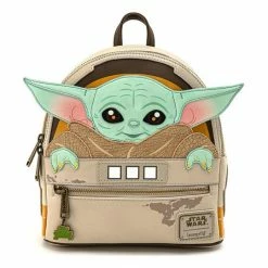 Circle Of Hope Boutique Backpacks Loungefly Star Wars Mandalorian Baby Yoda In Crib Mini Backpack