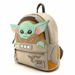 Circle Of Hope Boutique Backpacks Loungefly Star Wars Mandalorian Baby Yoda In Crib Mini Backpack
