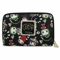 Wallets Pop! By Loungefly Beetlejuice All-Over-Print Ziparound Wallet