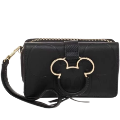 Bioworld Wallets Disney Mickey Mouse Gold Metal Charm Wristlet Wallet