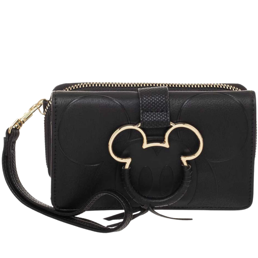 Bioworld Wallets Disney Mickey Mouse Gold Metal Charm Wristlet Wallet 3 Bioworld Wallets Disney Mickey Mouse Gold Metal Charm Wristlet Wallet