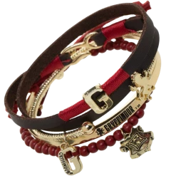 Bioworld Jewelry Harry Potter Gryffindor Bracelet Set