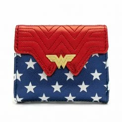 Circle Of Hope Boutique Wallets Loungefly DC Comics Wonder Woman Red White And Blue Flap Wallet