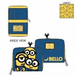 Loungefly Minions Triple Minion Bello Ziparound Wallet