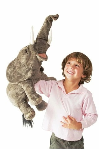 Folkmanis Elephant Hand Puppet Puzzles, Games, & Toys 6 Folkmanis Elephant Hand Puppet Puzzles, Games, & Toys