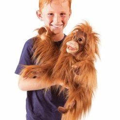 Folkmanis Baby Orangutan Hand Puppet Puzzles, Games, & Toys