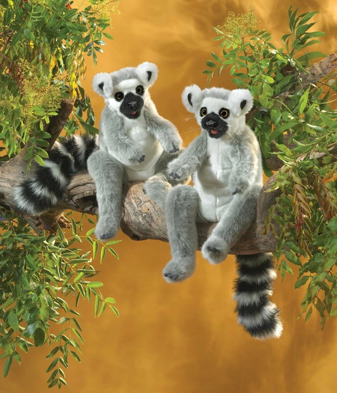 Folkmanis Ring-tailed Lemur Hand Puppet