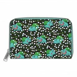 Loungefly Pokemon Bulbasaur AOP Ziparound Wallet Wallets