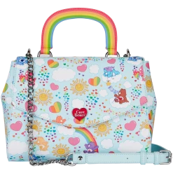 Totes & Bags Loungefly Care Bears All-Over-Print Rainbow Handle Crossbody