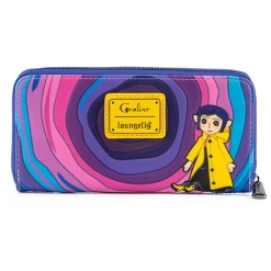 Wallets Loungefly Laika Coraline Raincoat Cosplay Ziparound Wallet