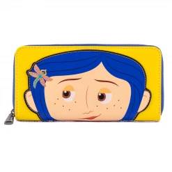 Wallets Loungefly Laika Coraline Raincoat Cosplay Ziparound Wallet