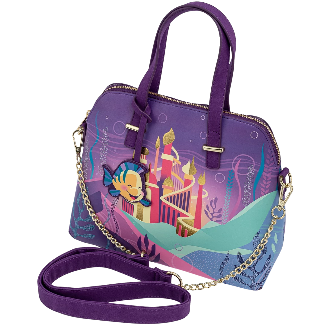 Loungefly Disney Ariel Castle Collection Crossbody 3 Loungefly Disney Ariel Castle Collection Crossbody