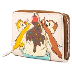 Loungefly Disney Chip And Dale Cherry On Top Ziparound Wallet