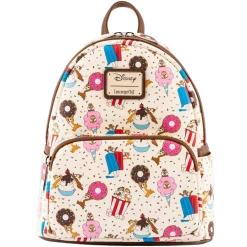 Loungefly Disney Chip And Dale Snackies All-Over-Print Mini Backpack Backpacks