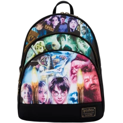 Backpacks Loungefly Harry Potter Trilogy Triple Pocket Mini Backpack