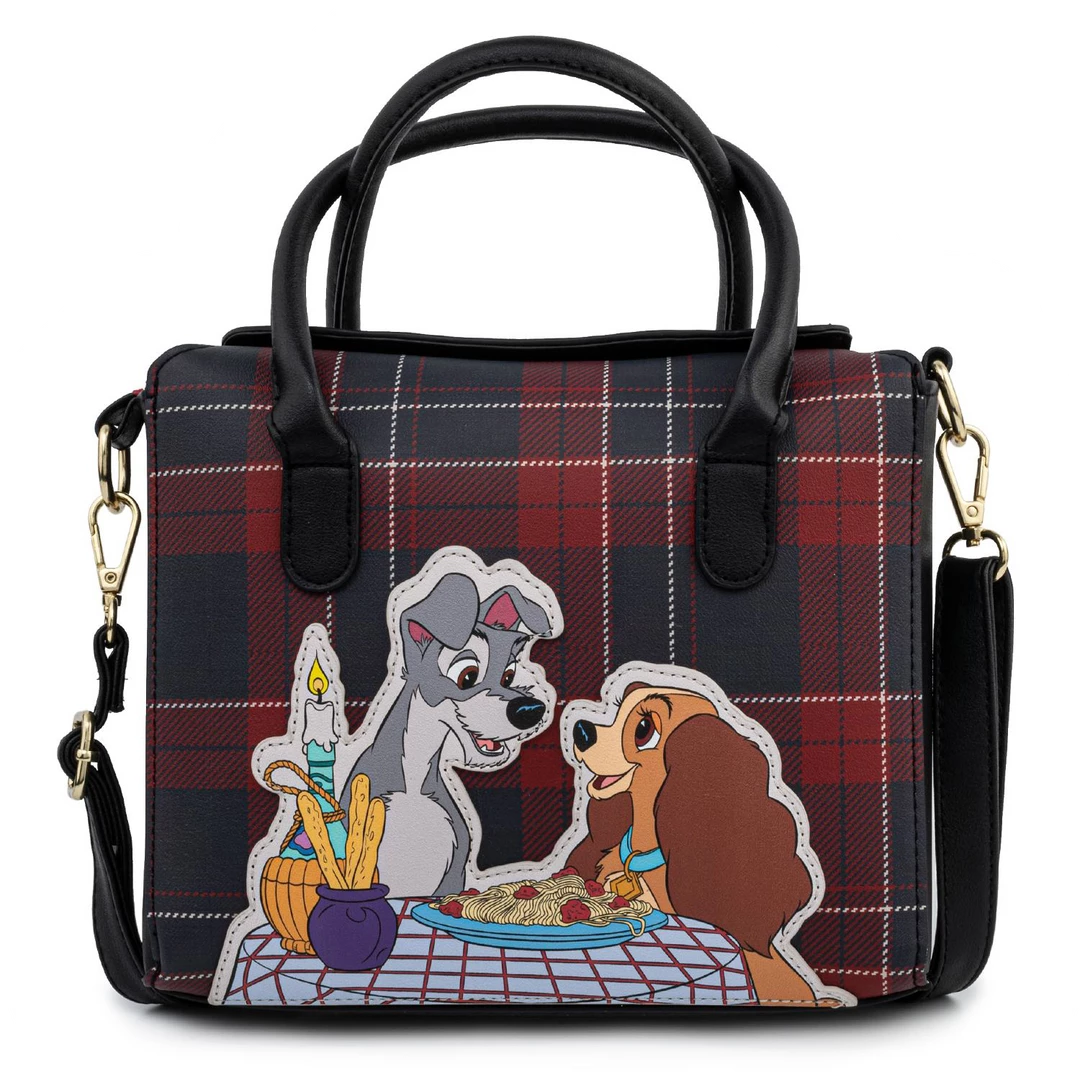 Loungefly Disney Lady And The Tramp Plaid Crossbody Bag (Exclusive) 9 Loungefly Disney Lady And The Tramp Plaid Crossbody Bag (Exclusive)