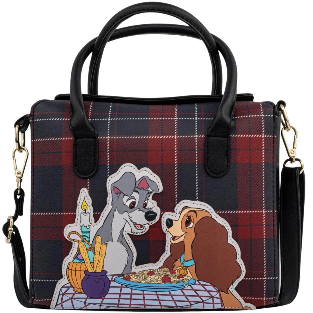 Loungefly Disney Lady And The Tramp Plaid Crossbody Bag (Exclusive) 3 Loungefly Disney Lady And The Tramp Plaid Crossbody Bag (Exclusive)