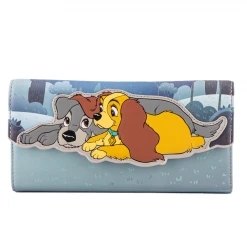 Loungefly Disney Lady And The Tramp Wet Cement Flap Wallet