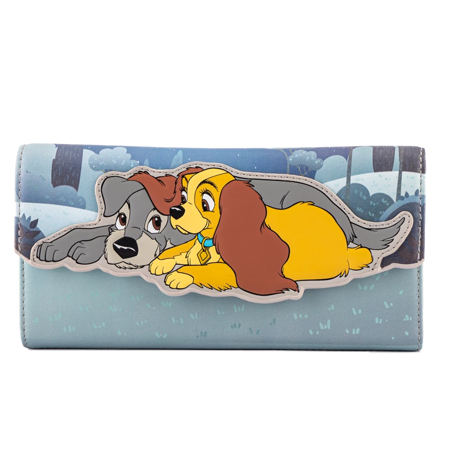 Loungefly Disney Lady And The Tramp Wet Cement Flap Wallet 3 Loungefly Disney Lady And The Tramp Wet Cement Flap Wallet