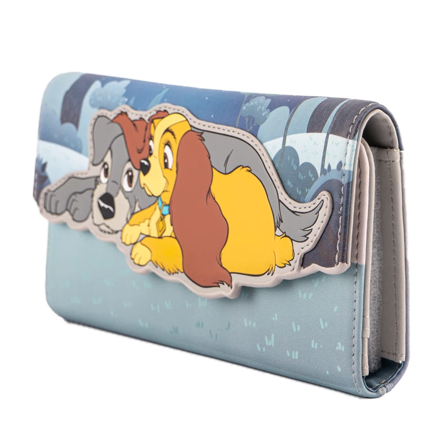 Loungefly Disney Lady And The Tramp Wet Cement Flap Wallet 4 Loungefly Disney Lady And The Tramp Wet Cement Flap Wallet
