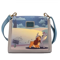 Loungefly Disney Lady And The Tramp Wet Cement Crossbody Totes & Bags