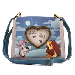 Loungefly Disney Lady And The Tramp Wet Cement Crossbody Totes & Bags