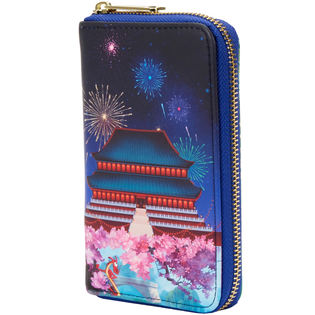 Loungefly Disney Mulan Castle Ziparound Wallet 4 Loungefly Disney Mulan Castle Ziparound Wallet