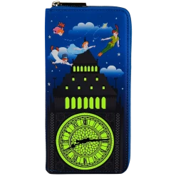 Loungefly Disney Peter Pan Glow Clock Wallet Wallets
