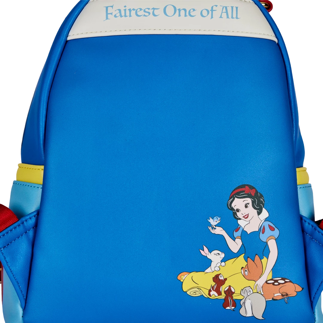 Backpacks Loungefly Disney Snow White Cosplay Bow Handle Mini Backpack 9 Backpacks Loungefly Disney Snow White Cosplay Bow Handle Mini Backpack