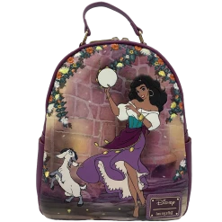 Backpacks Loungefly Exclusive Disney The Hunchback Of Notre Dame, Esmeralda And Djali Scene Mini Backpack