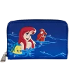 Loungefly Disney The Little Mermaid Ariel Fireworks Ziparound Wallet