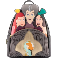 Loungefly Disney Villains Scene Evil Stepmother And Stepsisters Mini Backpack Backpacks