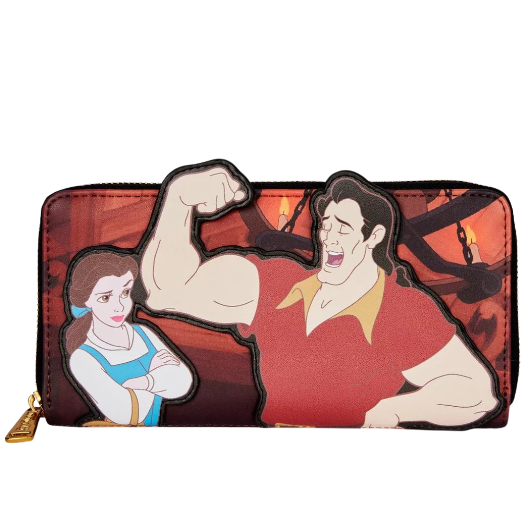Wallets Loungefly Disney Villains Scene Gaston Ziparound Wallet 3 Wallets Loungefly Disney Villains Scene Gaston Ziparound Wallet