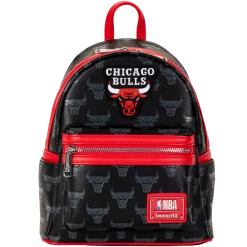 Loungefly NBA Chicago Bulls Debossed Logo Mini Backpack
