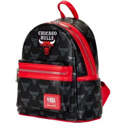 Loungefly NBA Chicago Bulls Debossed Logo Mini Backpack