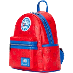 Loungefly NBA Philly 76ers Debossed Logo Mini Backpack