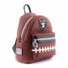 Loungefly Loungelfy NFL Las Vegas Raiders Pigskin Logo Mini Backpack Backpacks