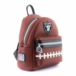 Loungefly Loungelfy NFL Las Vegas Raiders Pigskin Logo Mini Backpack Backpacks