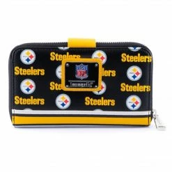 Loungefly NFL Pittsburgh Steelers Logo AOP Bifold Wallet