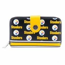 Loungefly NFL Pittsburgh Steelers Logo AOP Bifold Wallet